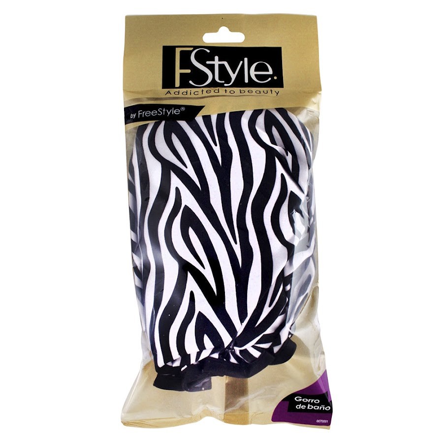 GORRO FREESTYLE DE BAÑO PLASTICO ANIMAL PRINT X1UND