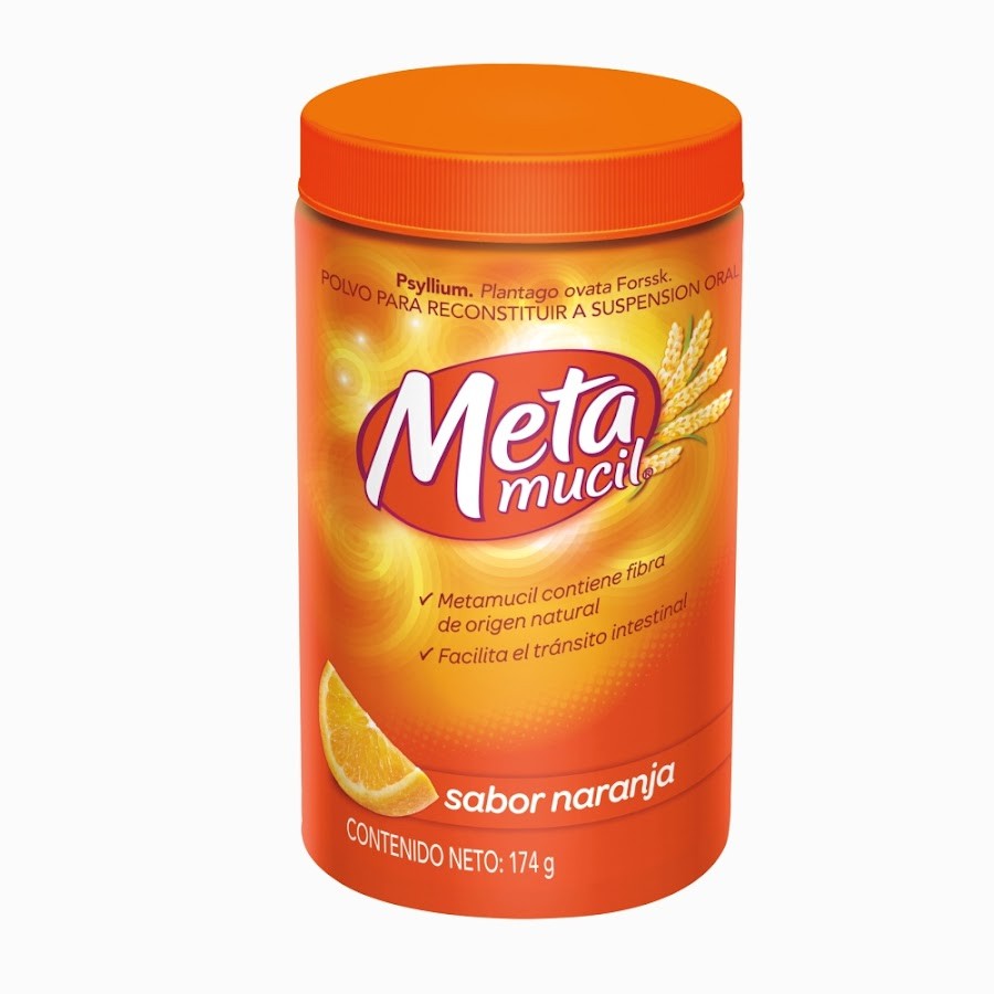 Fibra Natural Metamucil Sabor Naranja 30 dosis- 174 g