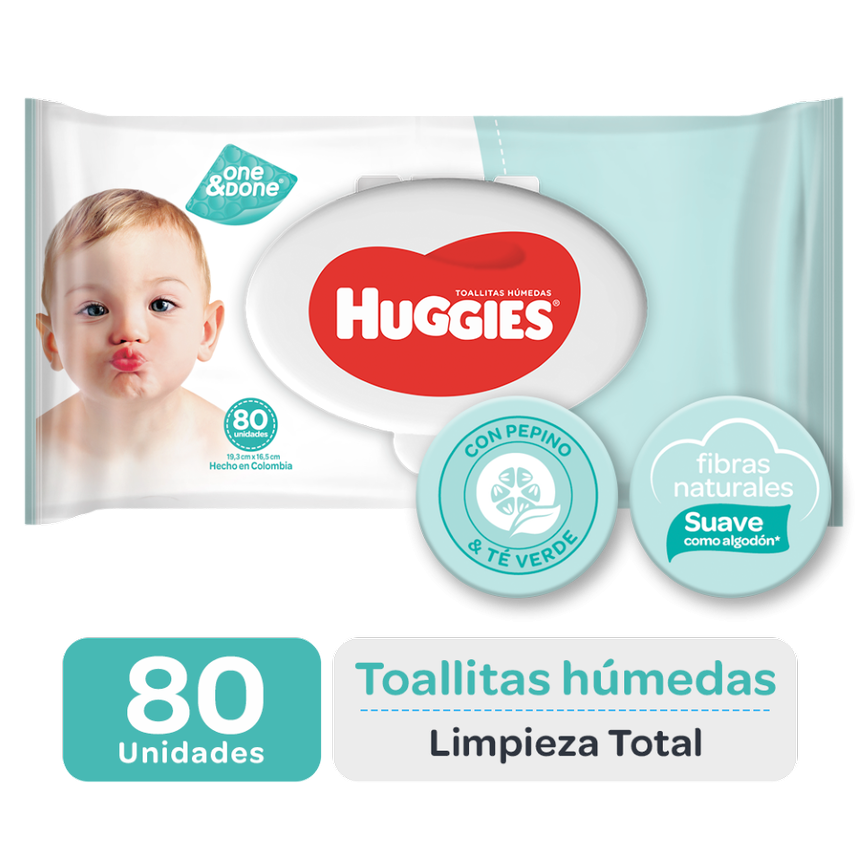 **Toallas Humedas Huggies Limpieza Y Frescura X80Und