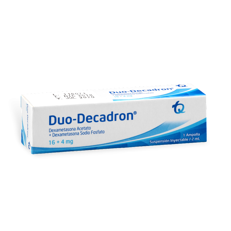 Dúo-Decadron 16/4mg Amp. Caja x1Amp. TQ Dexametasona Acetato