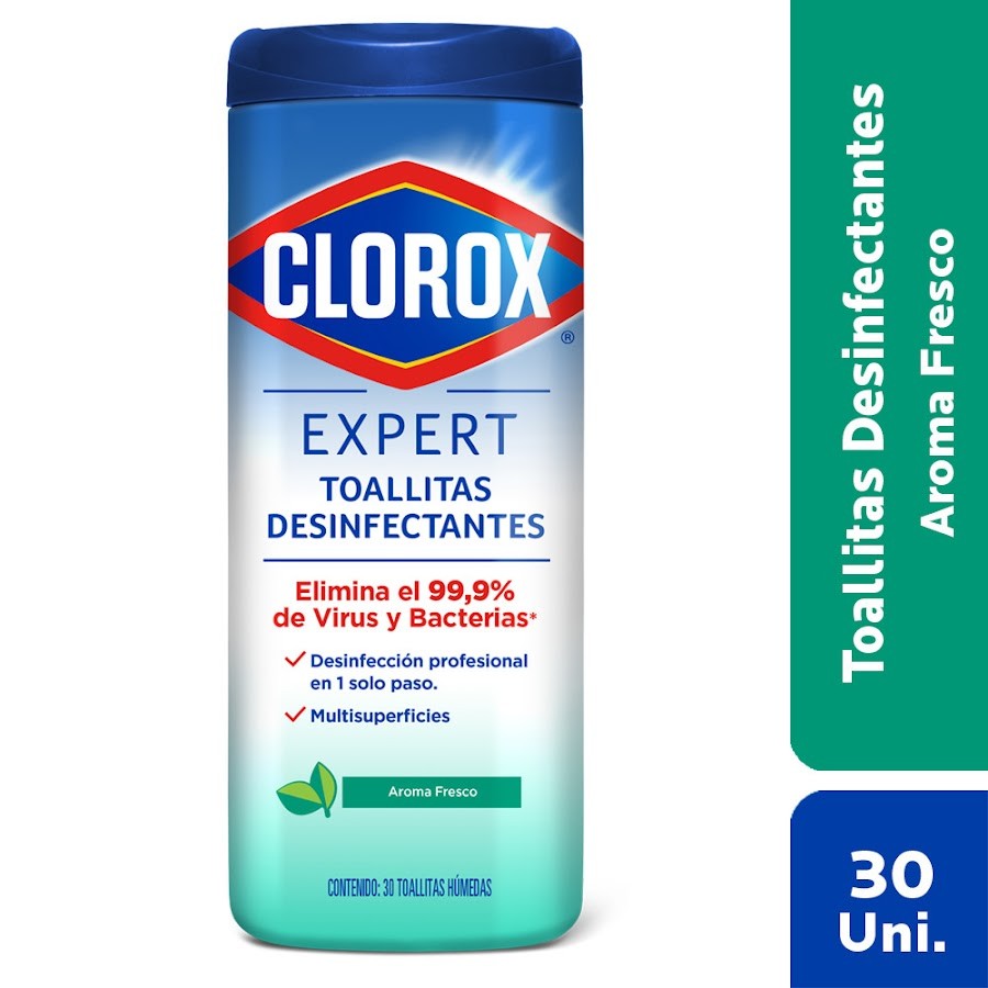 Toallitas Desinfectantes Clorox Expert Aroma Fresco x 30nd