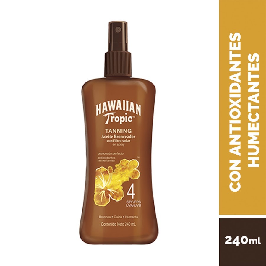Bronceador Hawaiian Tropic Tanning Oil Spray CS x170gr