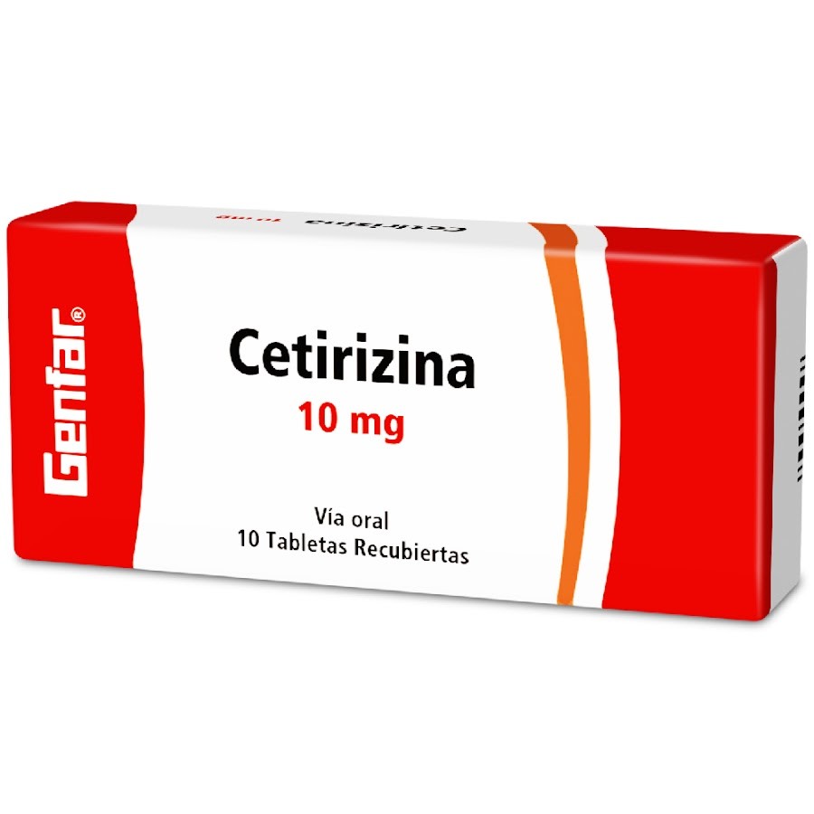 Cetirizina 10Mg Genfar Caja x 10Tab