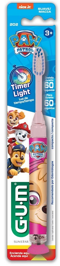 Cepillo Dental Timer Light Infantil Paw Patrol Gum X1und