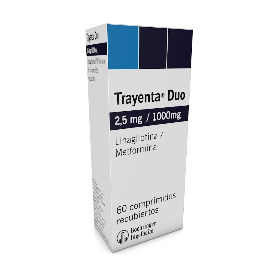 Trayenta Dúo 2.5/1000Mg Caja X60Tab Boehringer Linagliptina Metformina