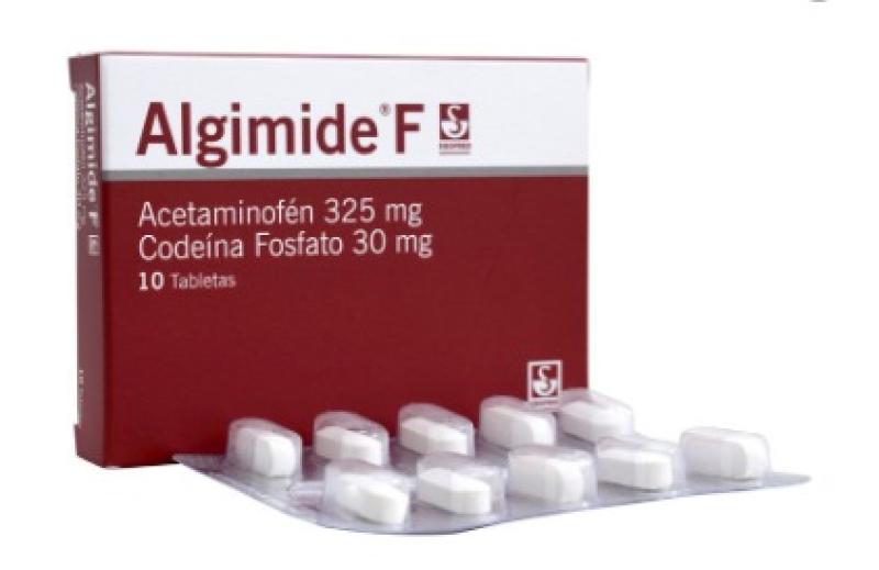 Algimide F 325/30Mg Tabletas Caja X10Tab. Sie Acetaminofén Codeína