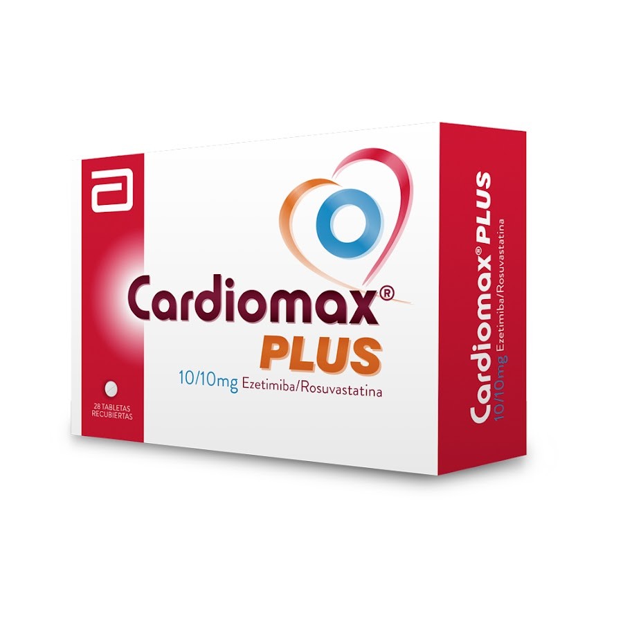 Cardiomax Plus Abbott 10Mg Ezetimiba 10Mg Rosuvastatina Caja x 28 Tabletas