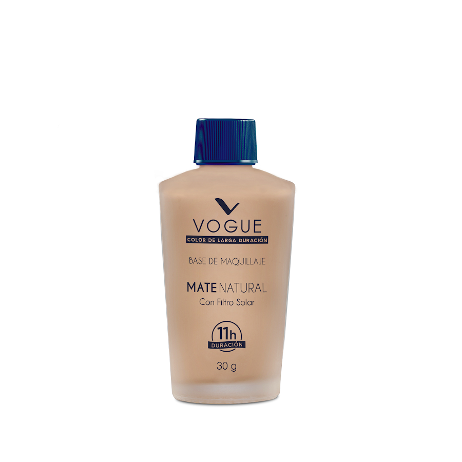 BASE VOGUE MATE NATURAL CON FILTRO SOLAR CANELA X30G.