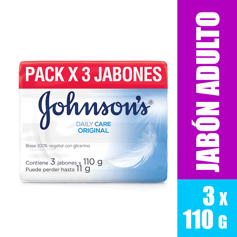 Jabón Johnson's en Barra Original Paq x3 Uni x 110Gr