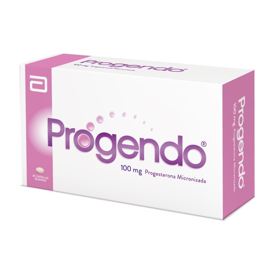 Progendo 100mg Cápsula Caja x30Cap Gynopharm Progesterona Micronizada