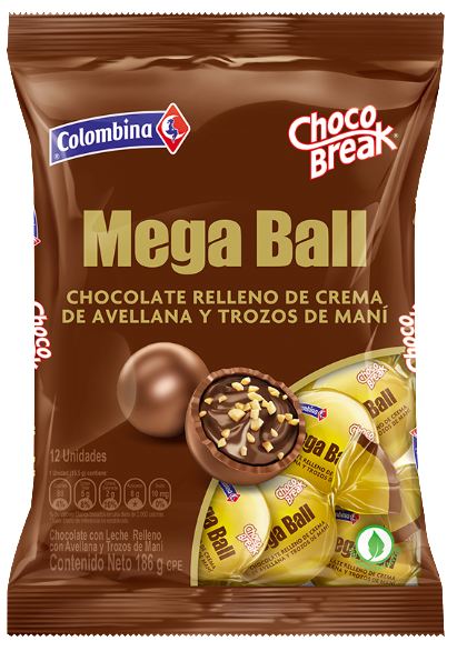 Chocolate Chocobreak  Colombina Mega Ball 15,5gr
