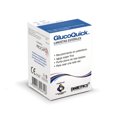 Lancetas GlucoQuick Caja x 50 Lancetas Diabetrics