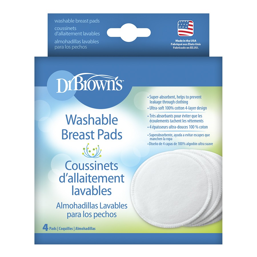 Protector de Lactancia Reusable Dr Brown's x4 und