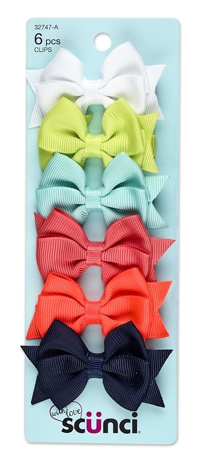 Hebilla para el Cabello Surtida Scunci Diseño de Moño x6 Und