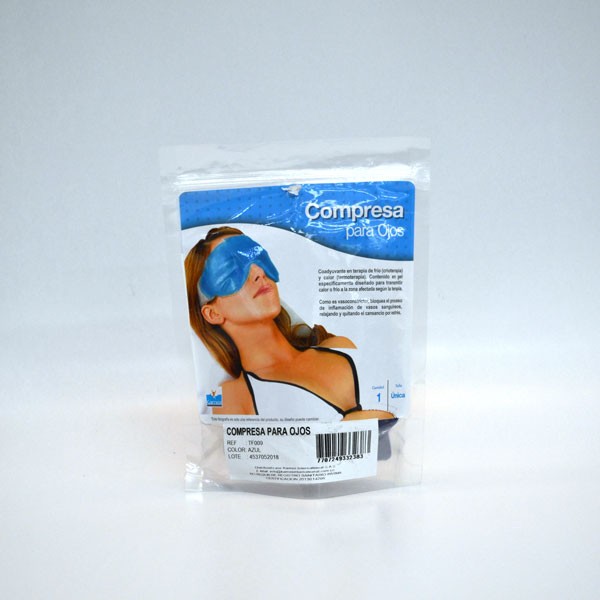 COMPRESA KAMEX PARA OJOS AZUL X1UND.
