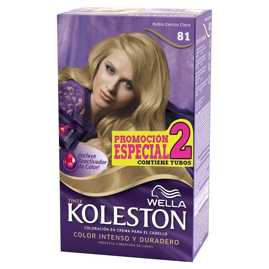 Tinte Wella Koleston Rubio Cenizo Claro N°81 X 1Und Promocion Especial