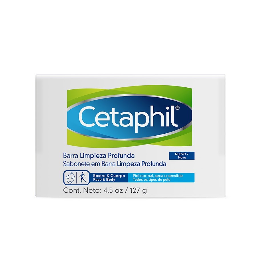 Barra de limpieza Profunda Cetaphil Rostro y Cuerpo x 127Gr