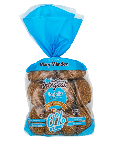 Mogolla Integral Multigranos Fitcook Mary Mendez x 400Gr