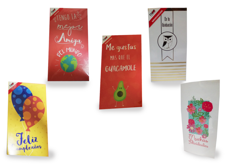 Tarjeta De Regalo Para Toda Ocasión Pequeña Estampada Motivos Surtidos X1und
