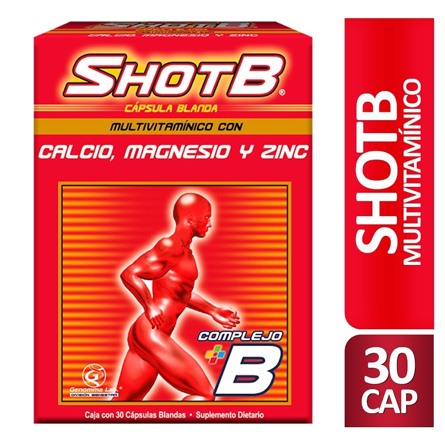 Suplemento Shot B Multivitamínico 30 Cápsulas