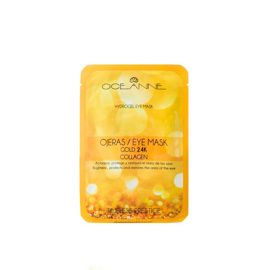 Parche Oceanne Beauty Para Ojeras Hidrogel Colageno 24K x 1Unidad
