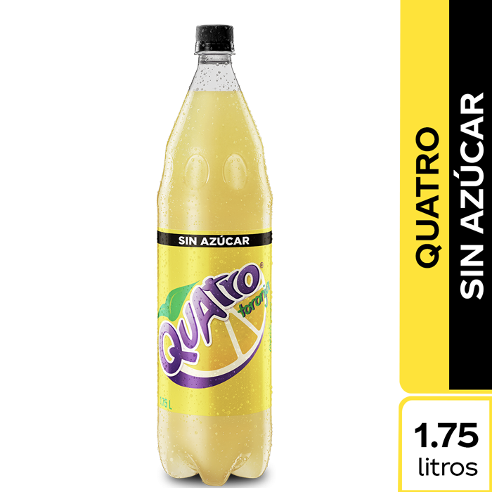 Gaseosa Quatro Sin Azucar Pet x 1.75 L