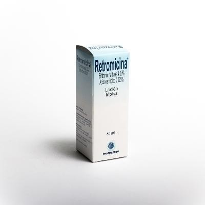 RETROMICINA 4/0.025% Loc. Fco. x60Ml. PHA Eritromicina Ácido Retinoico