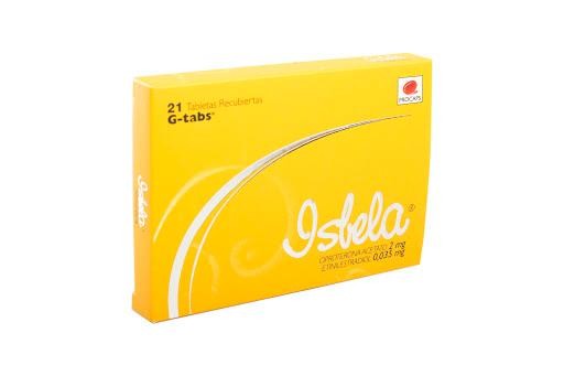 Isbela G-Tabs 2/0.035Mg Caja x21Tab. PRO Ciproterona Etinilestradiol