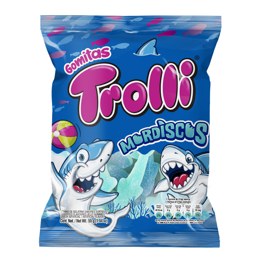 Gomas Trolli Mordiscos Paquete x55gr