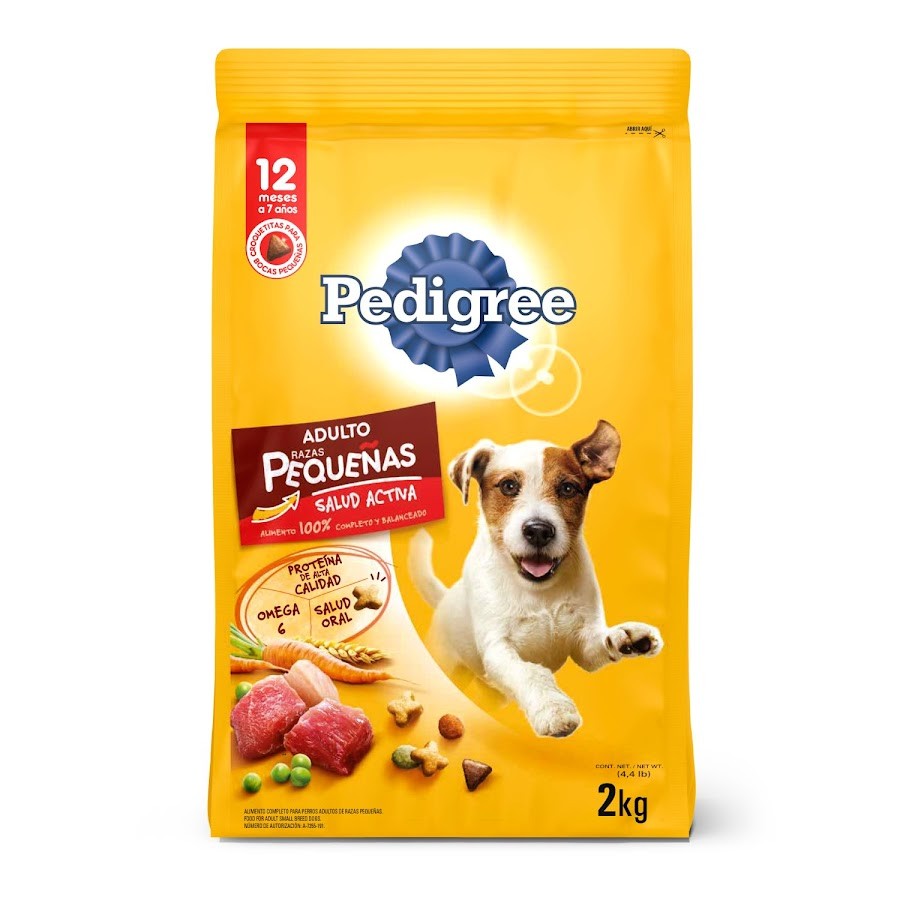 Alimento Para Perro Pedigree Adulto Razas Pequeñas 12Meses-7Años x 2Kg