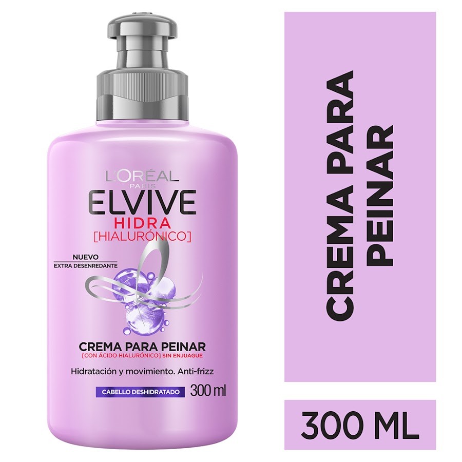Crema Para Peinar Elvive Hidra Hialurónico x300ml