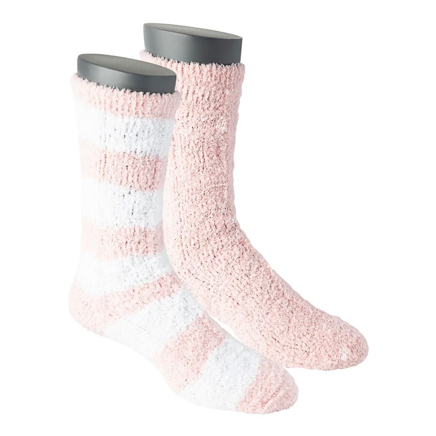 Medias Melocotón Punto Blanco Colores Surtidos Talla 9-11 x2 und