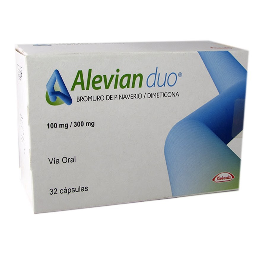 Alevian Duo 100/300Mg Caja X32Cap. Takeda Bromuro Pinaverio Dimeticona