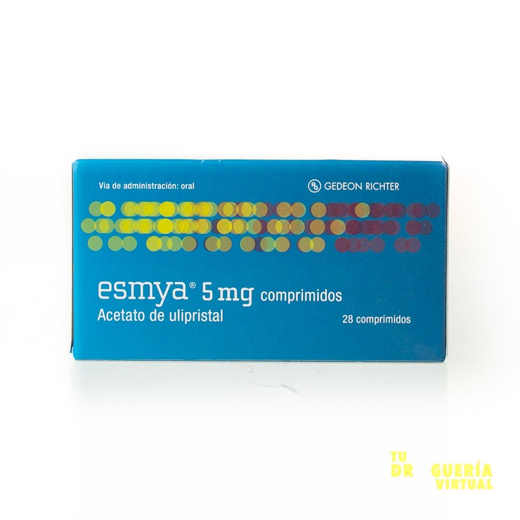 ESMYA 5MG COMPRIMIDOS CAJA X 28 TABLETAS GEDEON RICHTER ULIPRISTAL