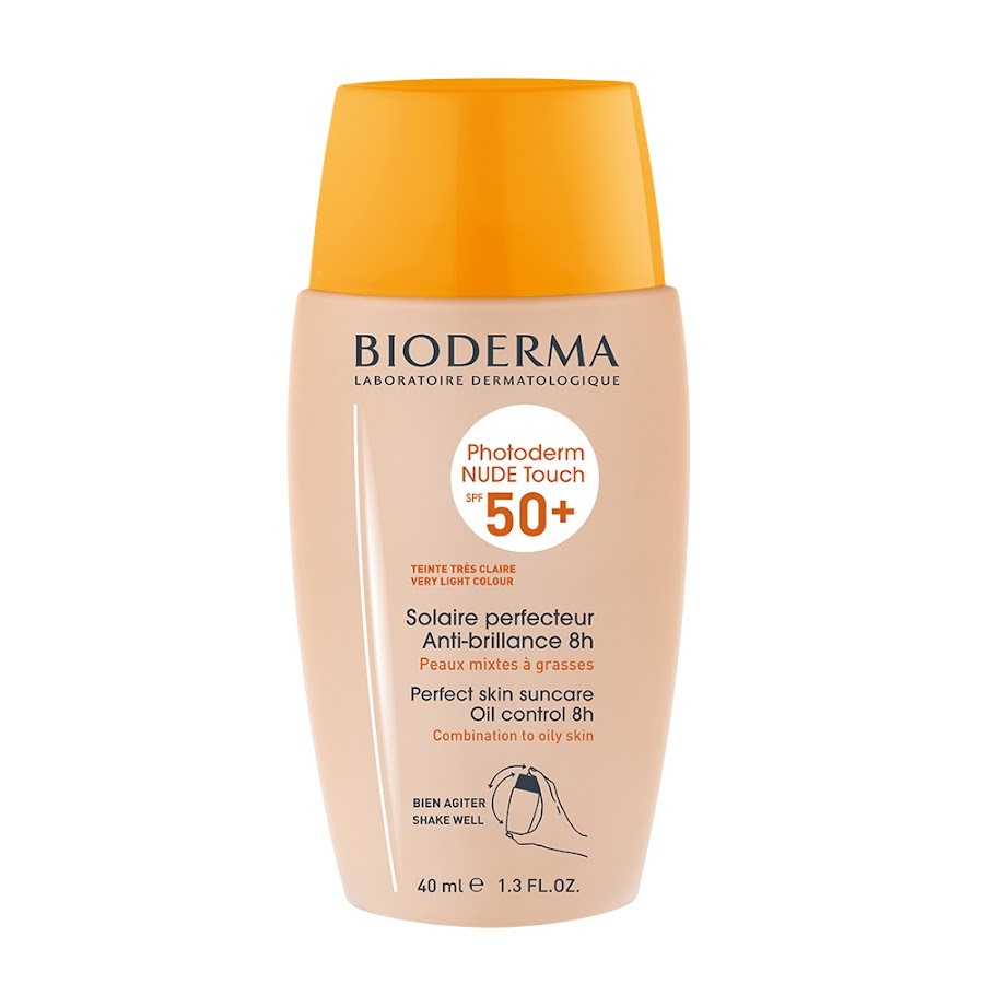 Protector Solar Bioderma Photoderm Nude Touch Natural-Toque Seco X 40m