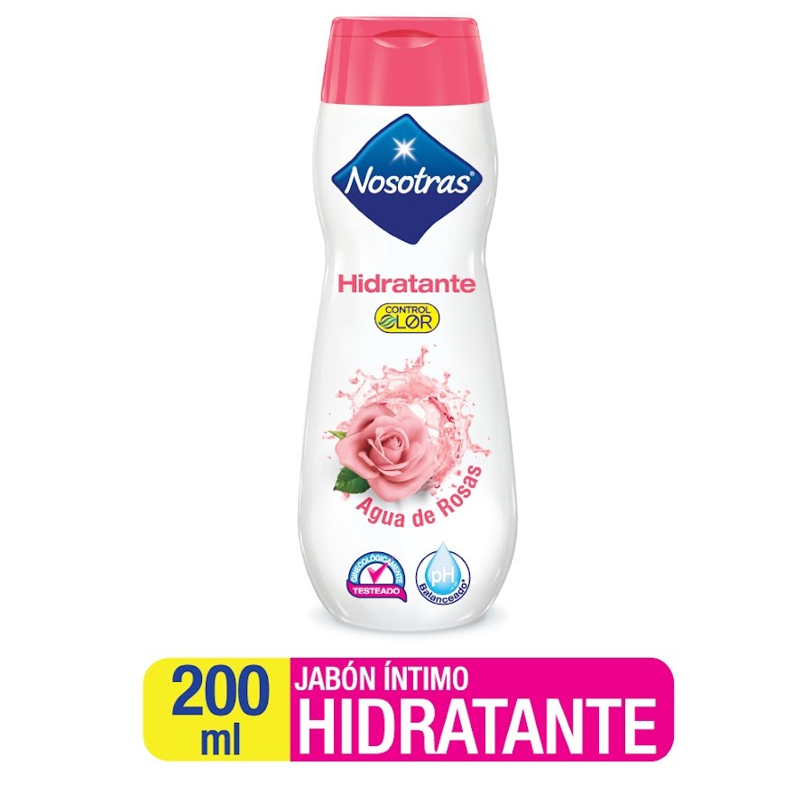 Jabón Intimo Nosotras Agua de Rosas PH Balanceado x 200Ml