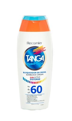 PROTECTOR SOLAR TANGA SUN ACTIVE DEFENSE SPF60 X150ML.