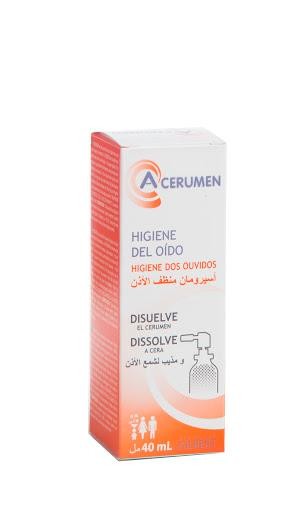A-Cerumen Spray Frasco X40Ml. Qui Acilsarcosinato Sodio Éster Sacarosa