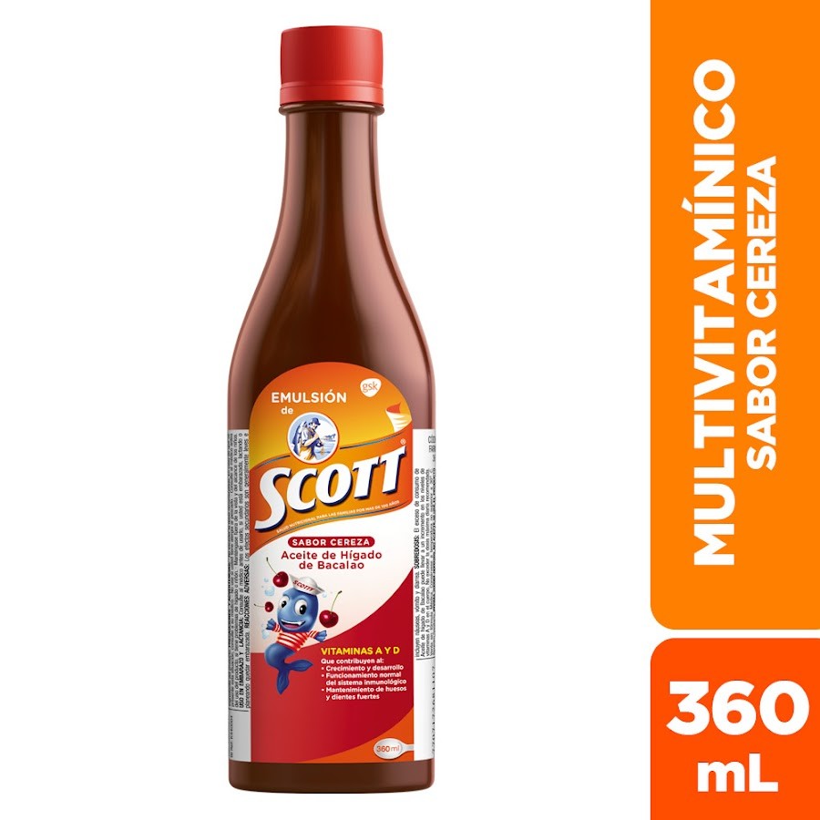 Multivitamínico Emulsión SCOTT Cereza x360Ml
