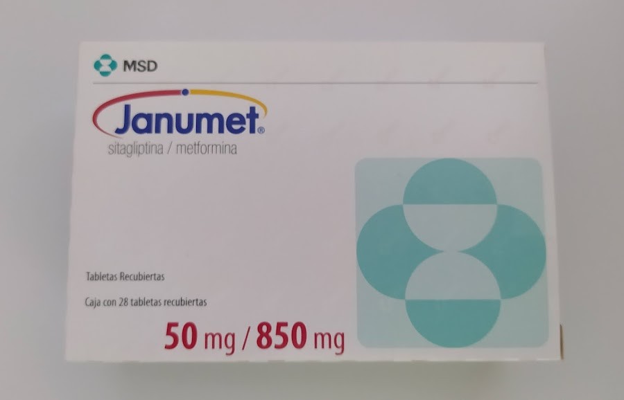 Janumet 50/850Mg Tabletas Caja x28Tab. MSD Sitagliptina Metformina