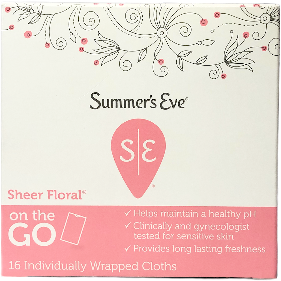Solo Online Toallas Húmedas íntimas Summer's Eve Simply Sheer Floral 5 en 1 x16und