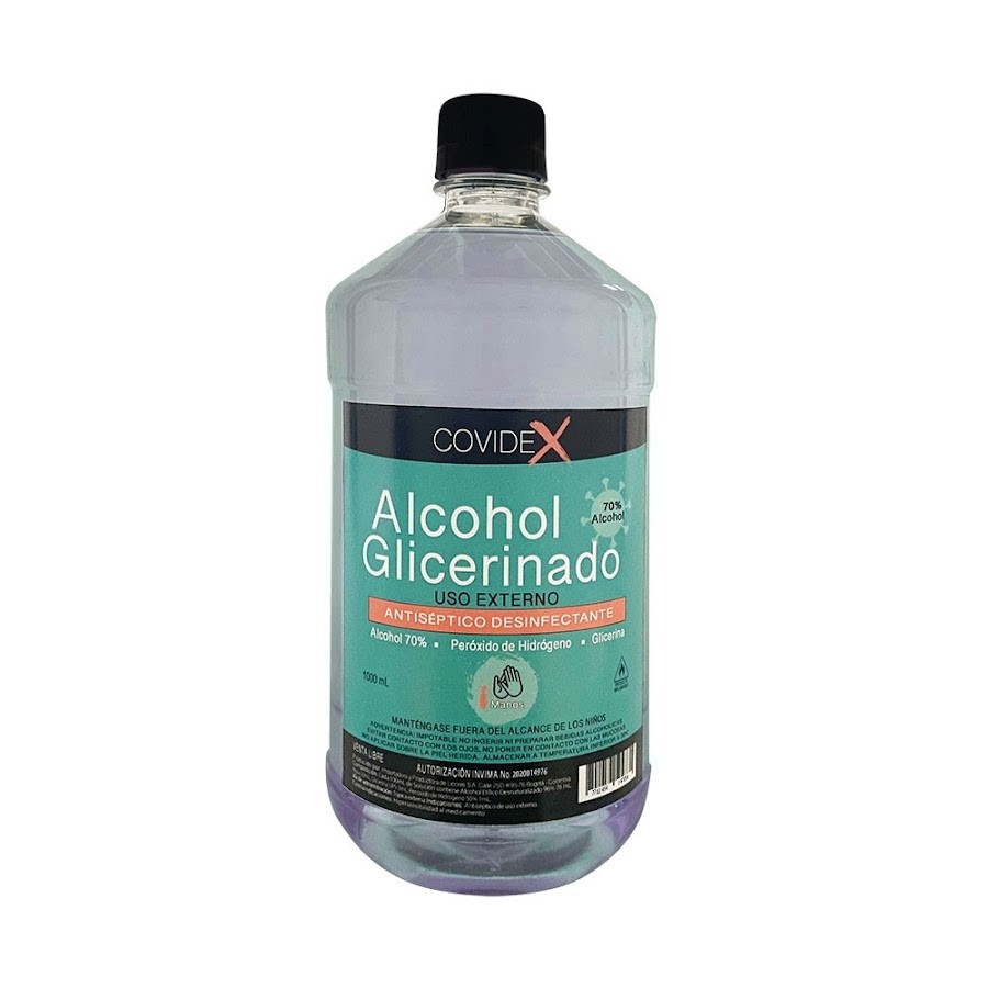 Alcohol Glicerinado Covidex x 1000Ml