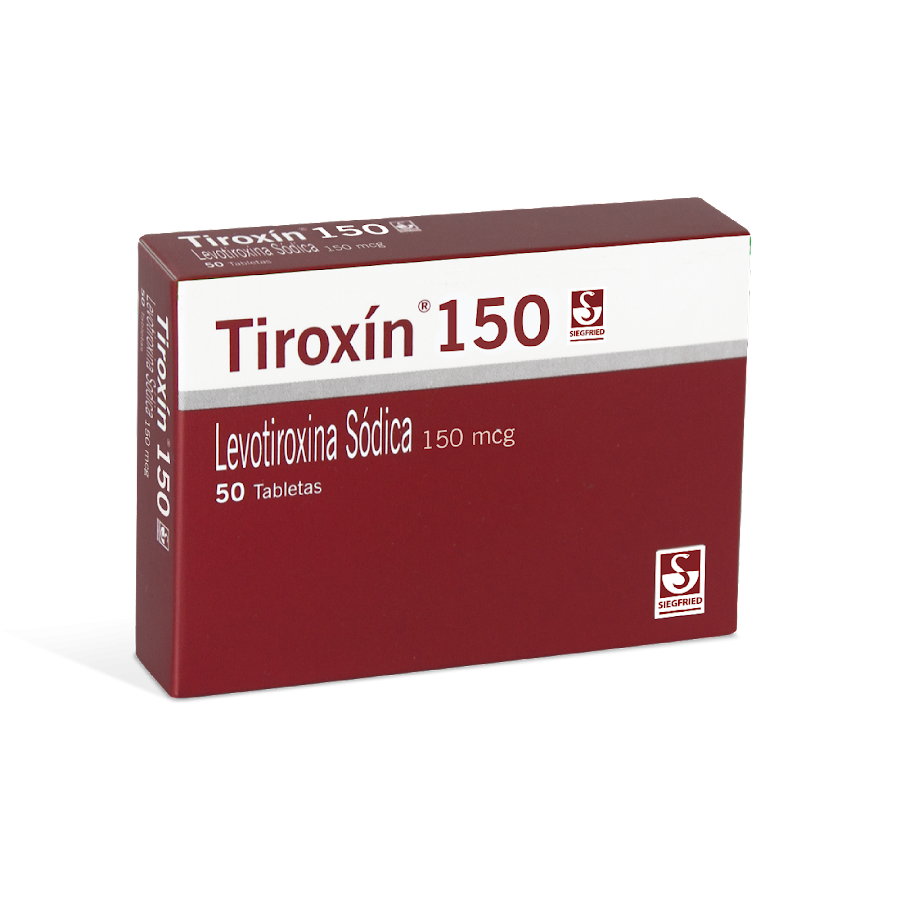 Tiroxin 150Mg Tabletas Caja X50Tab. Metlen Levotiroxina Sódica