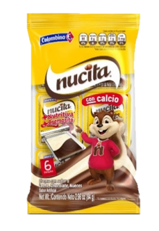 Nucita Crema Chocolate Nueces Colombina 84G Bolsa x 6 Uni