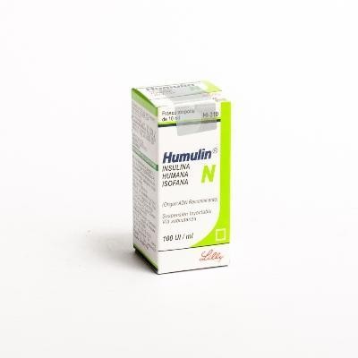 Humulin N 100Ui Ampolleta Caja X10Ml Lilly Insulina Humana
