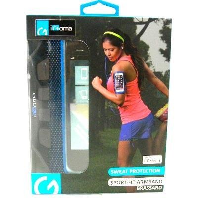 ESTUCHE IGOMA  BRAZO IPHONE 6 NEGRO AZUL X1UND.