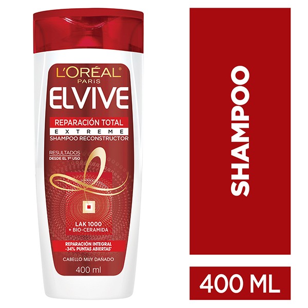 Shampoo L´OREAL ELVIVE reparación total 5+ extreme x400ml