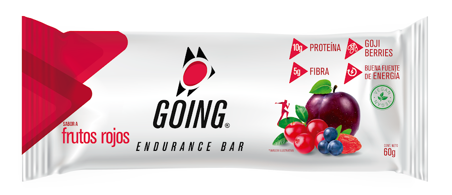 Barra de Proteina Going Endurance Sabor a Frutos Rojos x 60Gr