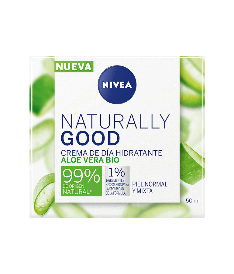 Crema Facial Nivea Naturally Good Aloe Vera Día x50ml