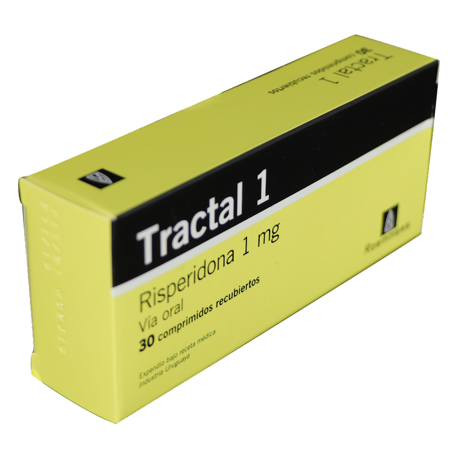 Tractal 1 Roemmers Risperidona 1Mg Caja x 30 Comprimidos recubiertos